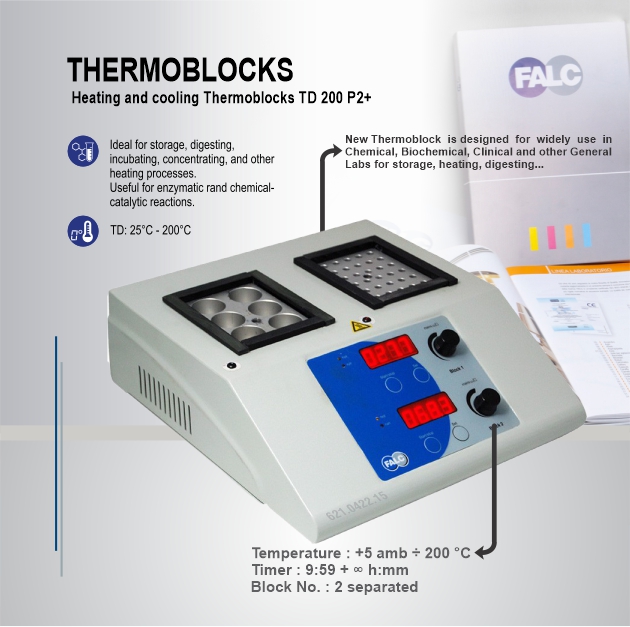 ترموبلاک ( گرمکن لوله های آزمایشگاهی ) سری : +TD 200 P2